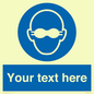 MP10787: Custom Mandatory: Opaque eye protection must be worn