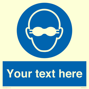 MP10787: Custom Mandatory: Opaque eye protection must be worn