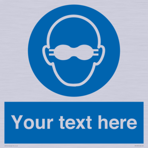 MP10787: Custom Mandatory: Opaque eye protection must be worn