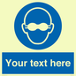 MP10787: Custom Mandatory: Opaque eye protection must be worn