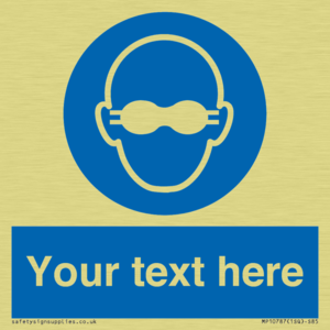 MP10787: Custom Mandatory: Opaque eye protection must be worn