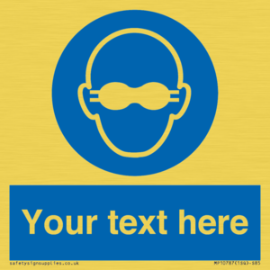 MP10787: Custom Mandatory: Opaque eye protection must be worn