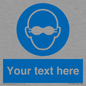 MP10787: Custom Mandatory: Opaque eye protection must be worn