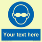 MP10787: Custom Mandatory: Opaque eye protection must be worn