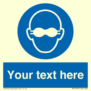 MP10787: Custom Mandatory: Opaque eye protection must be worn