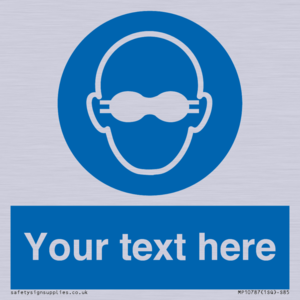 MP10787: Custom Mandatory: Opaque eye protection must be worn