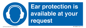 MP10882: Mandatory: Ear protection is available at your request