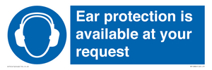MP10882: Mandatory: Ear protection is available at your request