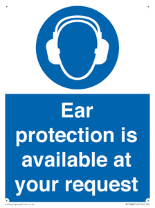 MP10882: Mandatory: Ear protection is available at your request