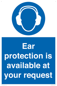 MP10882: Mandatory: Ear protection is available at your request