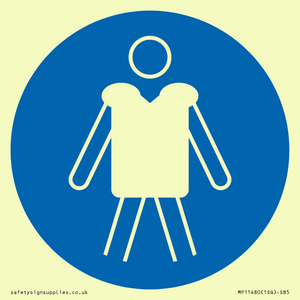 MP11480: Mandatory: Wear personal flotation devices