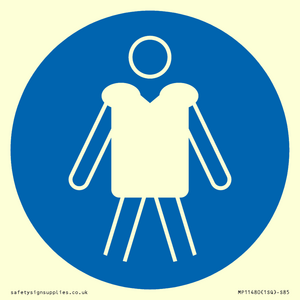 MP11480: Mandatory: Wear personal flotation devices