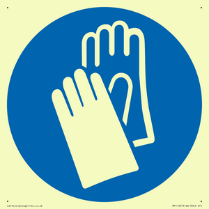 MP11507: Custom Mandatory: Wear protective gloves
