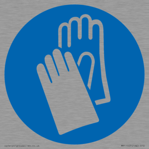 MP11507: Custom Mandatory: Wear protective gloves