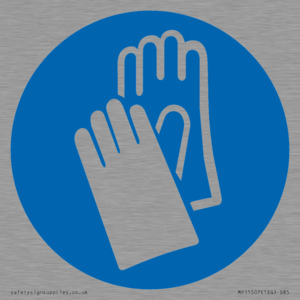 MP11507: Custom Mandatory: Wear protective gloves