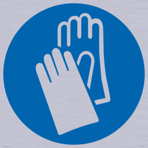 MP11507: Custom Mandatory: Wear protective gloves