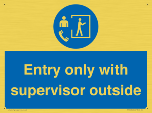 MP12654: Entry only with supervisor outside