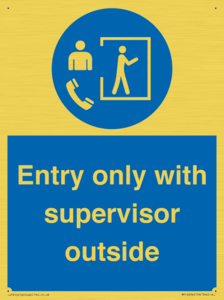 MP12654: Entry only with supervisor outside