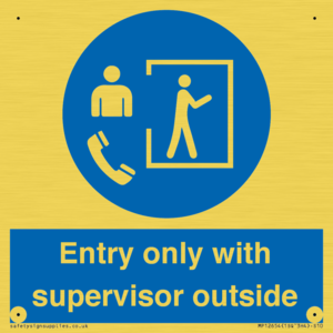 MP12654: Entry only with supervisor outside