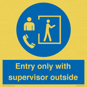 MP12654: Entry only with supervisor outside