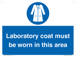 MP12660: Laboratory coat must be worn in this area