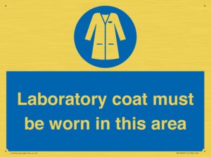 MP12660: Laboratory coat must be worn in this area
