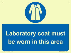 MP12660: Laboratory coat must be worn in this area