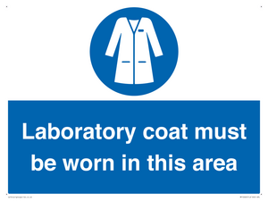 MP12660: Laboratory coat must be worn in this area