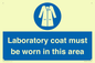 MP12660: Laboratory coat must be worn in this area