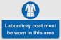 MP12660: Laboratory coat must be worn in this area