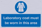 MP12660: Laboratory coat must be worn in this area