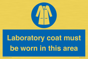 MP12660: Laboratory coat must be worn in this area