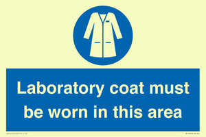 MP12660: Laboratory coat must be worn in this area