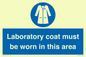 MP12660: Laboratory coat must be worn in this area