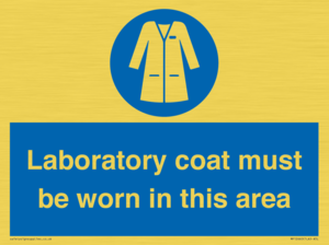MP12660: Laboratory coat must be worn in this area