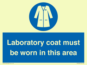 MP12660: Laboratory coat must be worn in this area