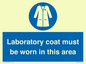 MP12660: Laboratory coat must be worn in this area