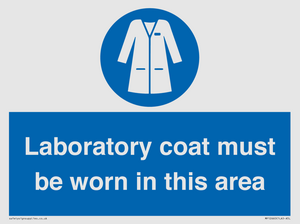 MP12660: Laboratory coat must be worn in this area