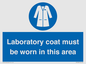 MP12660: Laboratory coat must be worn in this area