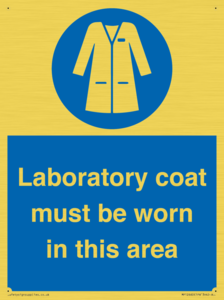 MP12660: Laboratory coat must be worn in this area