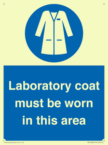 MP12660: Laboratory coat must be worn in this area