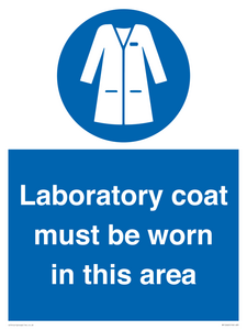 MP12660: Laboratory coat must be worn in this area