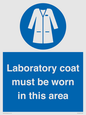 MP12660: Laboratory coat must be worn in this area