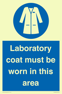 MP12660: Laboratory coat must be worn in this area