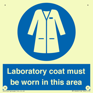 MP12660: Laboratory coat must be worn in this area