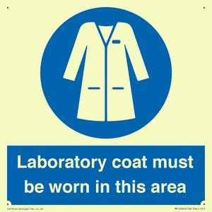MP12660: Laboratory coat must be worn in this area