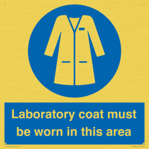 MP12660: Laboratory coat must be worn in this area