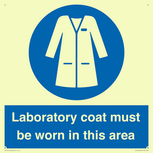 MP12660: Laboratory coat must be worn in this area