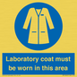 MP12660: Laboratory coat must be worn in this area