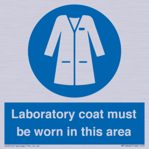 MP12660: Laboratory coat must be worn in this area